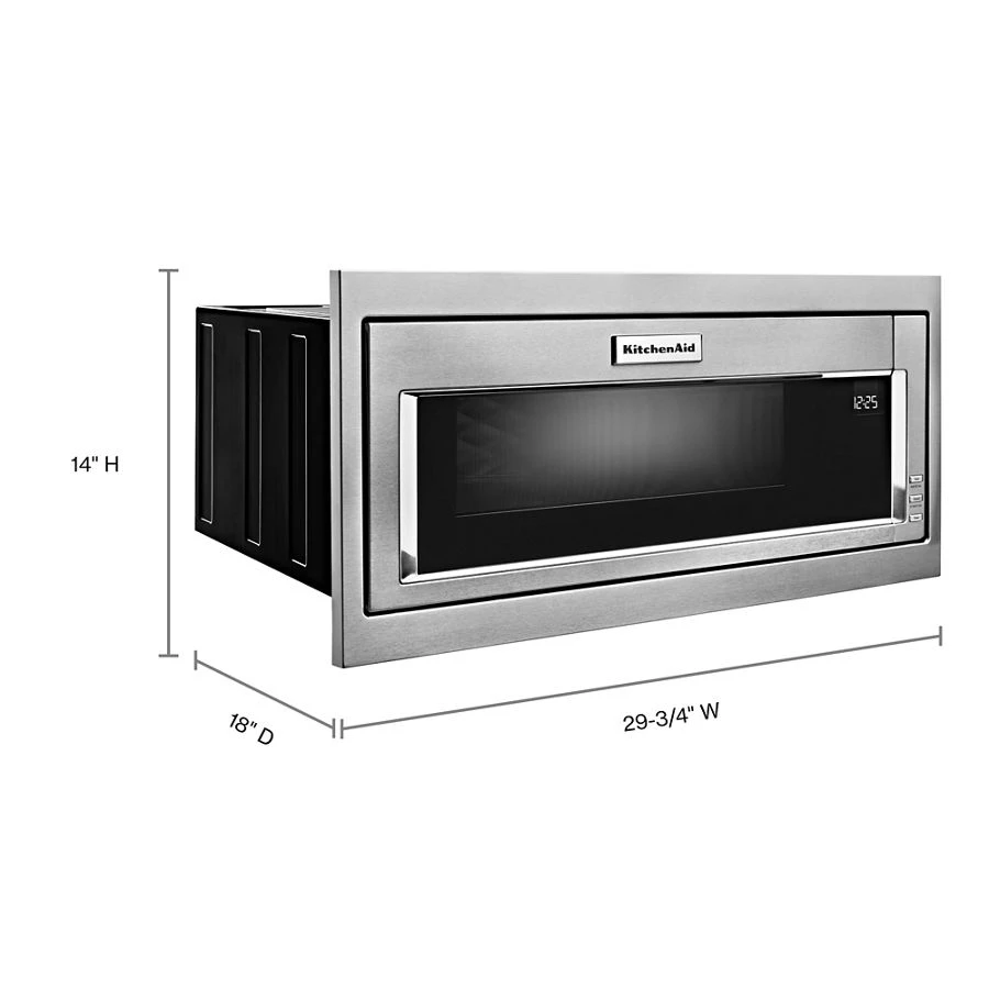 1000 Watt Built-In Low Profile Microwave with Slim Trim Kit KMBT5011KSS