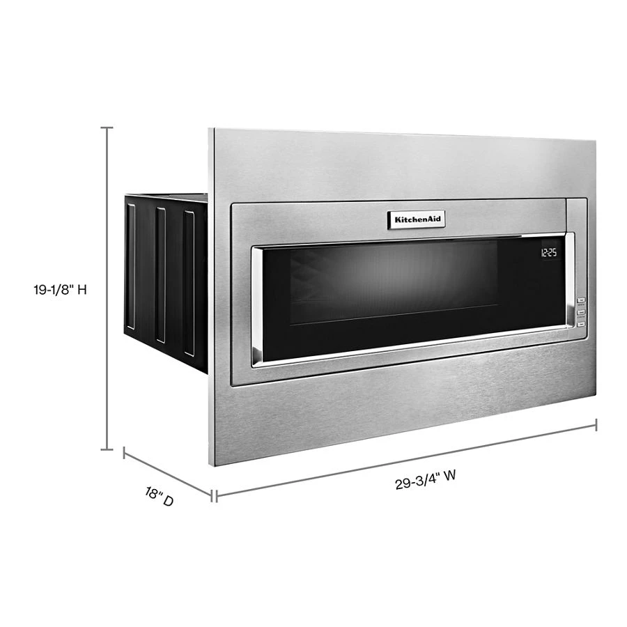 1000 Watt Built-In Low Profile Microwave with Standard Trim Kit KMBT5511KSS