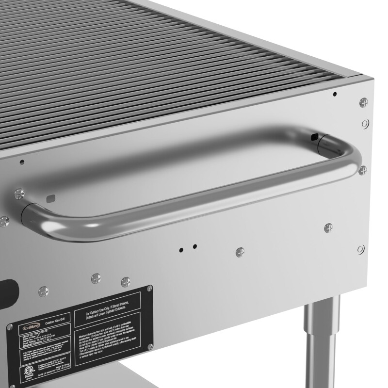36 in. Commercial Mobile Outdoor Grill in Stainless Steel KMCGM36