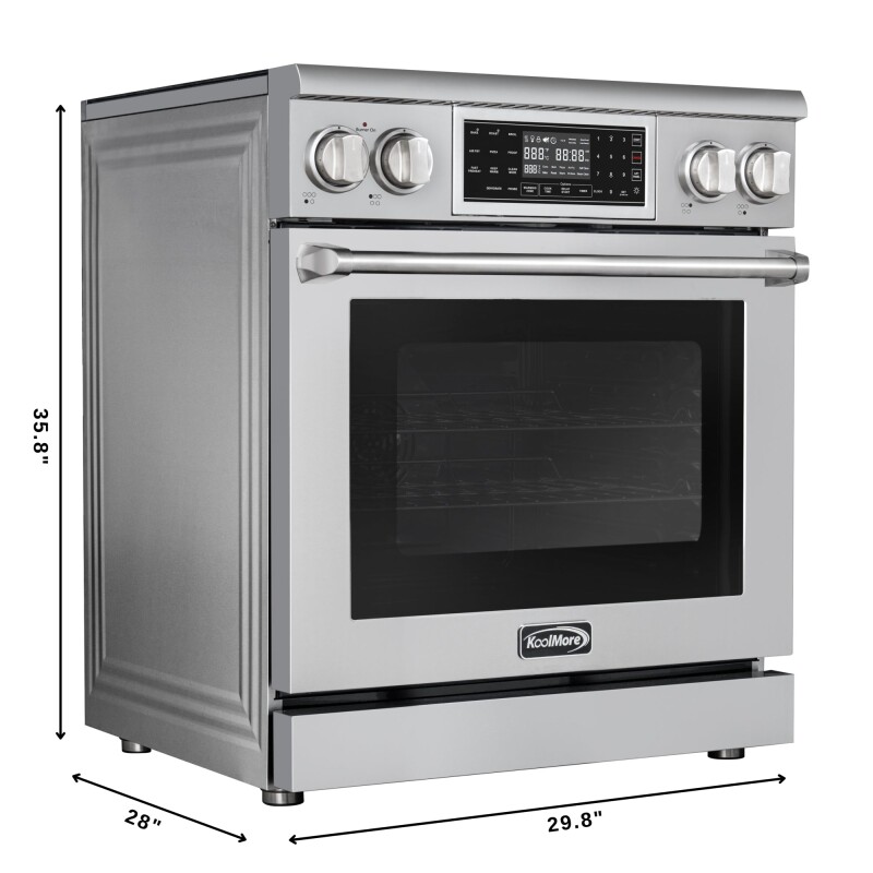 30 in. Electric Professional Range with Tilt Panel and Digital controls, Self-Cleaning, 16300W of Power, 240V in Stainless-Steel KMEPR30TDPSS