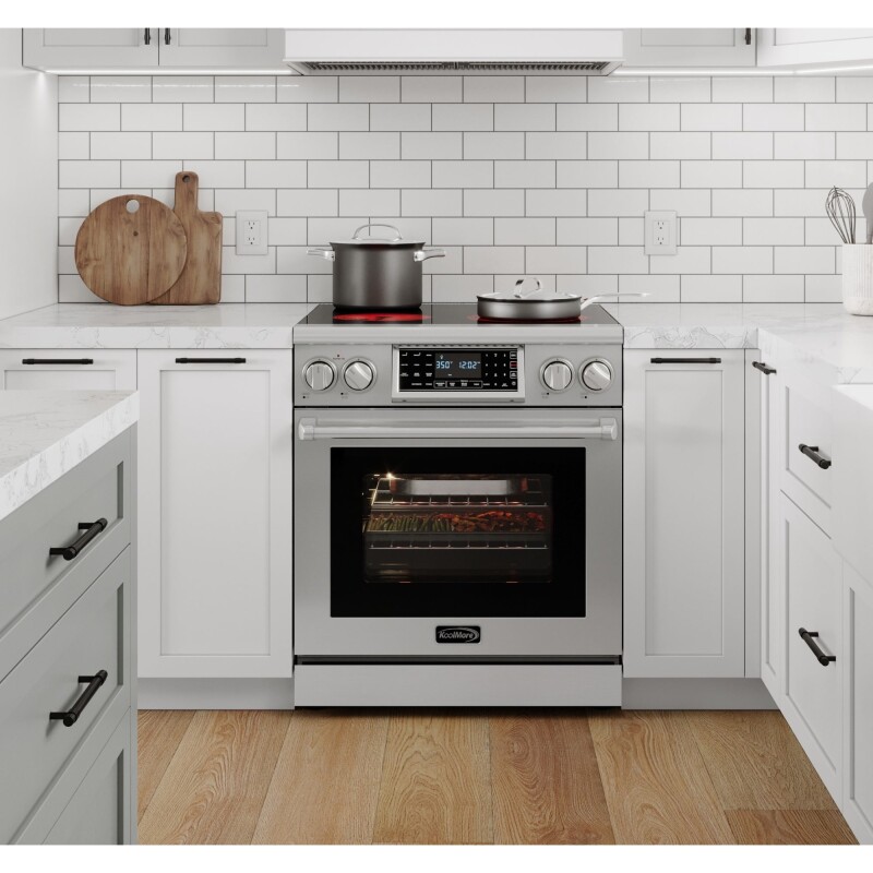 30 in. Electric Professional Range with Tilt Panel and Digital controls, Self-Cleaning, 16300W of Power, 240V in Stainless-Steel KMEPR30TDPSS