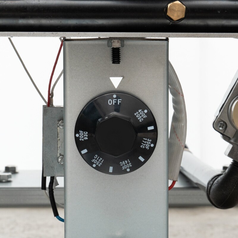 50 lb. Floor Standing Liquid Propane Commercial Fryer with 120,000 BTU in Stainless-Steel, ETL Listed KMFDF50LP