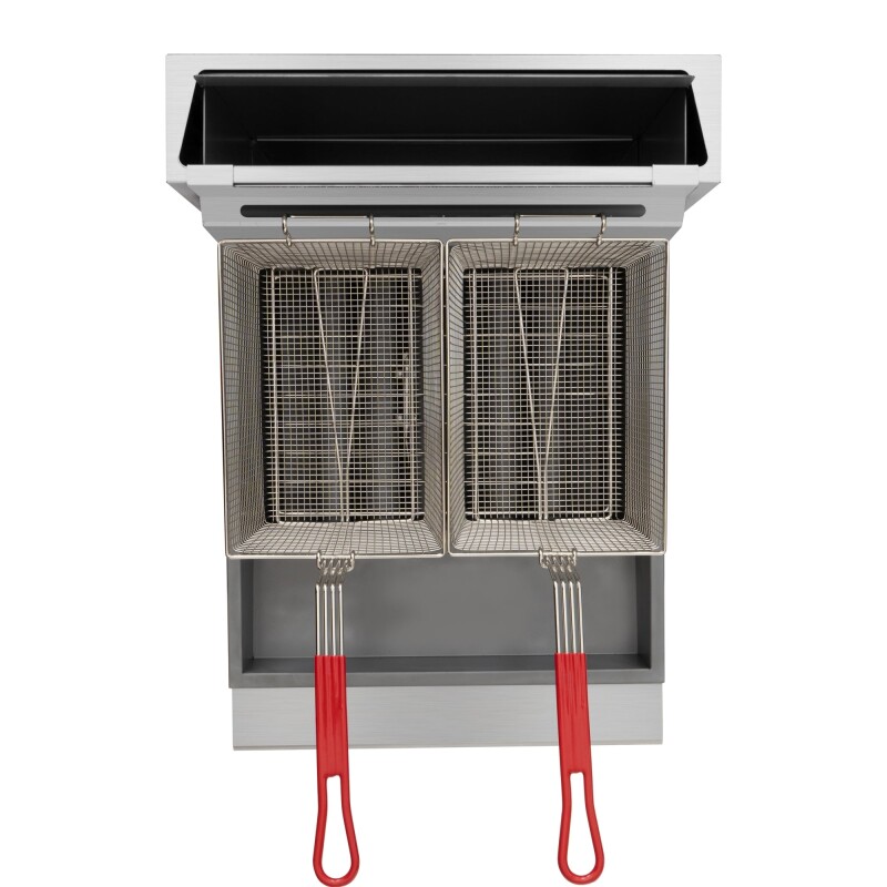 75 lb. Floor Standing Liquid Propane Commercial Fryer with 150,000 BTU in Stainless-Steel, ETL Listed KMFDF75LP