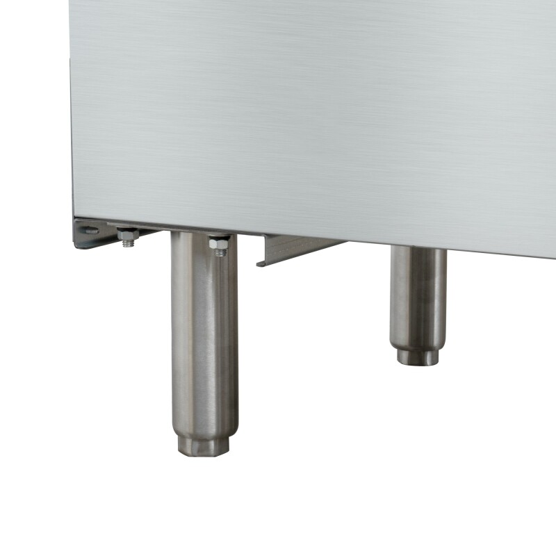 75 lb. Floor Standing Liquid Propane Commercial Fryer with 150,000 BTU in Stainless-Steel, ETL Listed KMFDF75LP