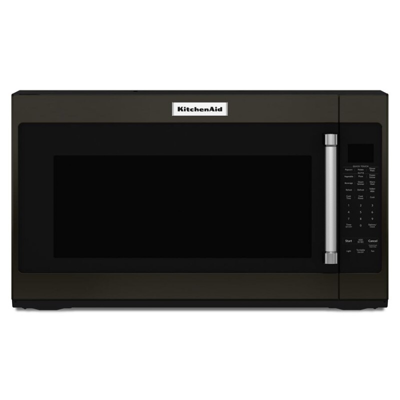 KitchenAid 30" 1000-Watt Microwave Hood Combination Black Stainless Steel with PrintShield™ Finish KMHS120EBS Picture 1