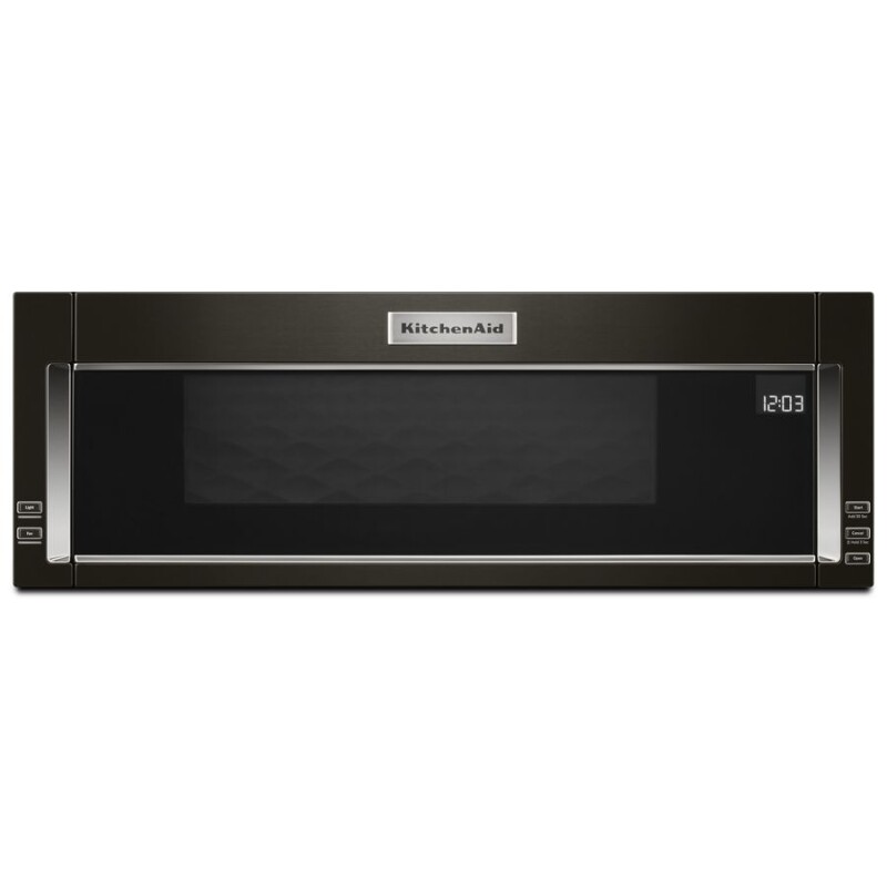 KitchenAid 1000-Watt Low Profile Microwave Hood Combination with PrintShield Finish Black Stainless Steel with PrintShield™ Finish KMLS311HBS Picture 1