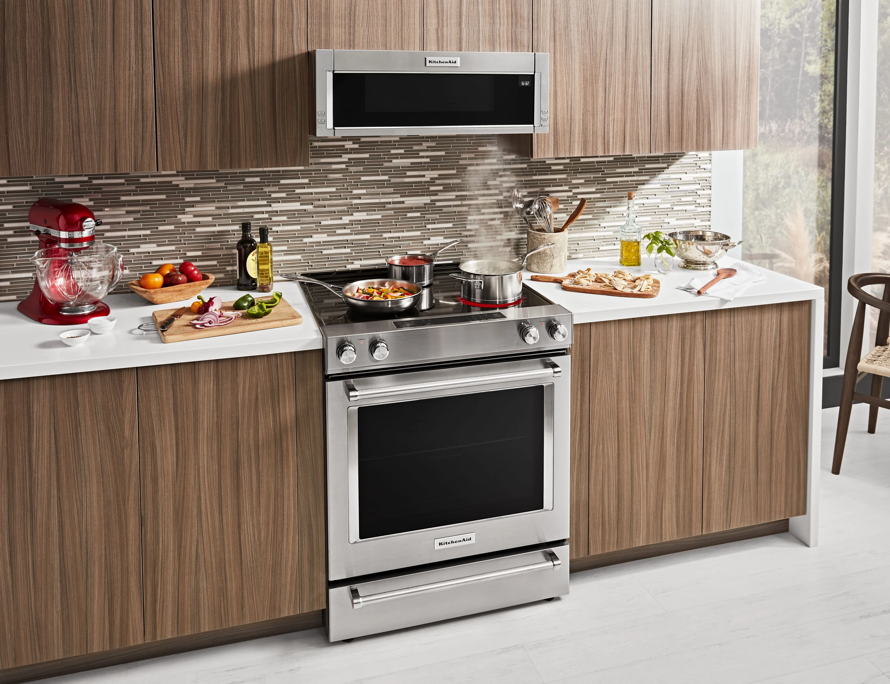 1000-Watt Low Profile Microwave Hood Combination KMLS311HSS