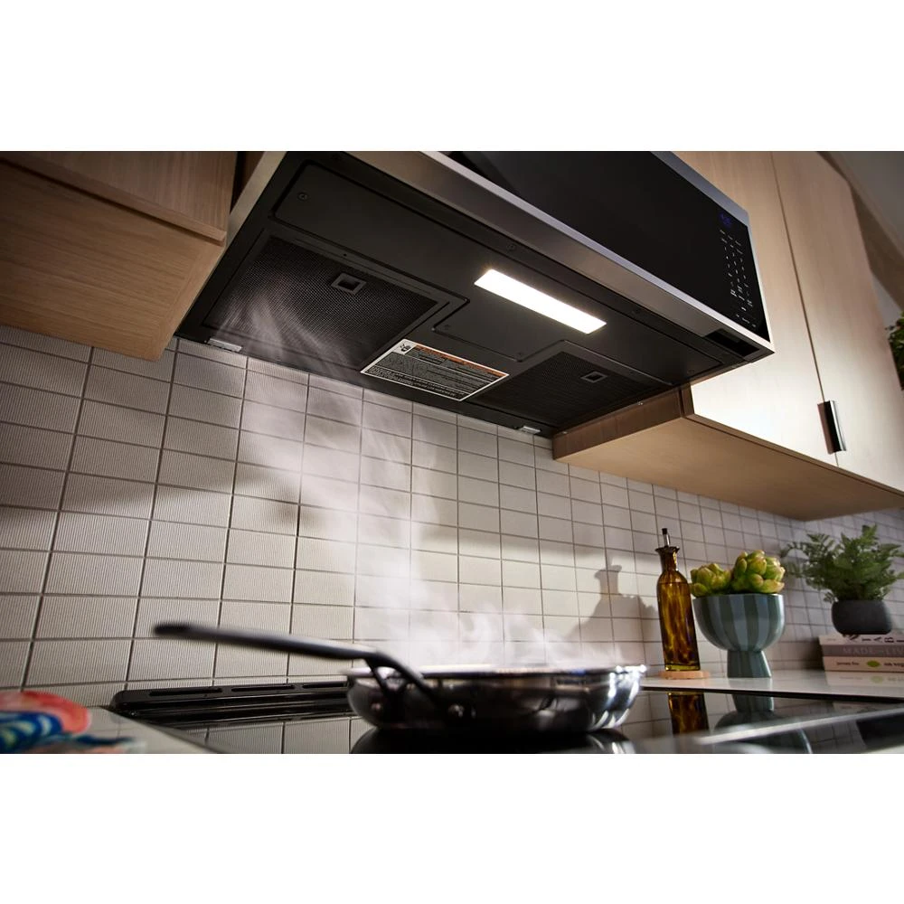 Smart Low Profile Microwave Hood Combination with Dual Fan Ventilation KMML550RPS