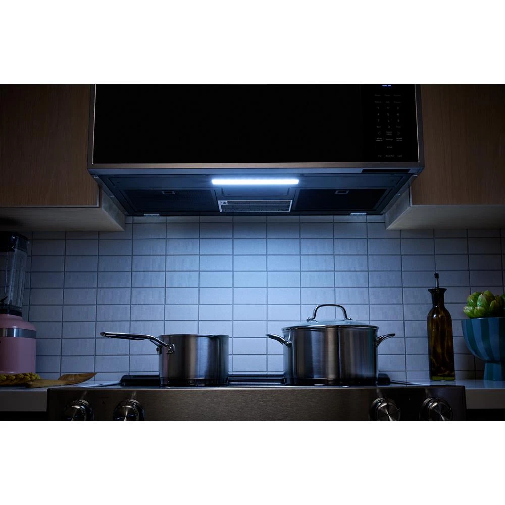 Smart Low Profile Microwave Hood Combination with Dual Fan Ventilation KMML550RPS