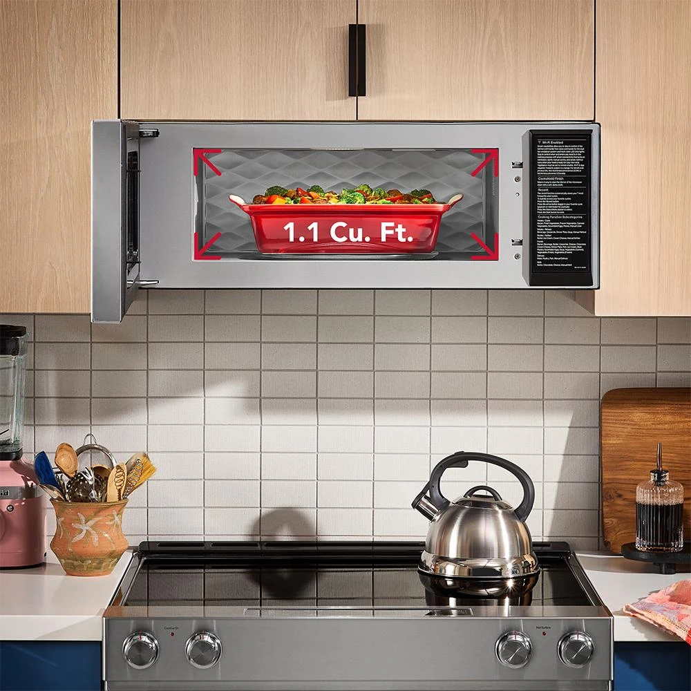 Smart Low Profile Microwave Hood Combination with Dual Fan Ventilation KMML550RPS