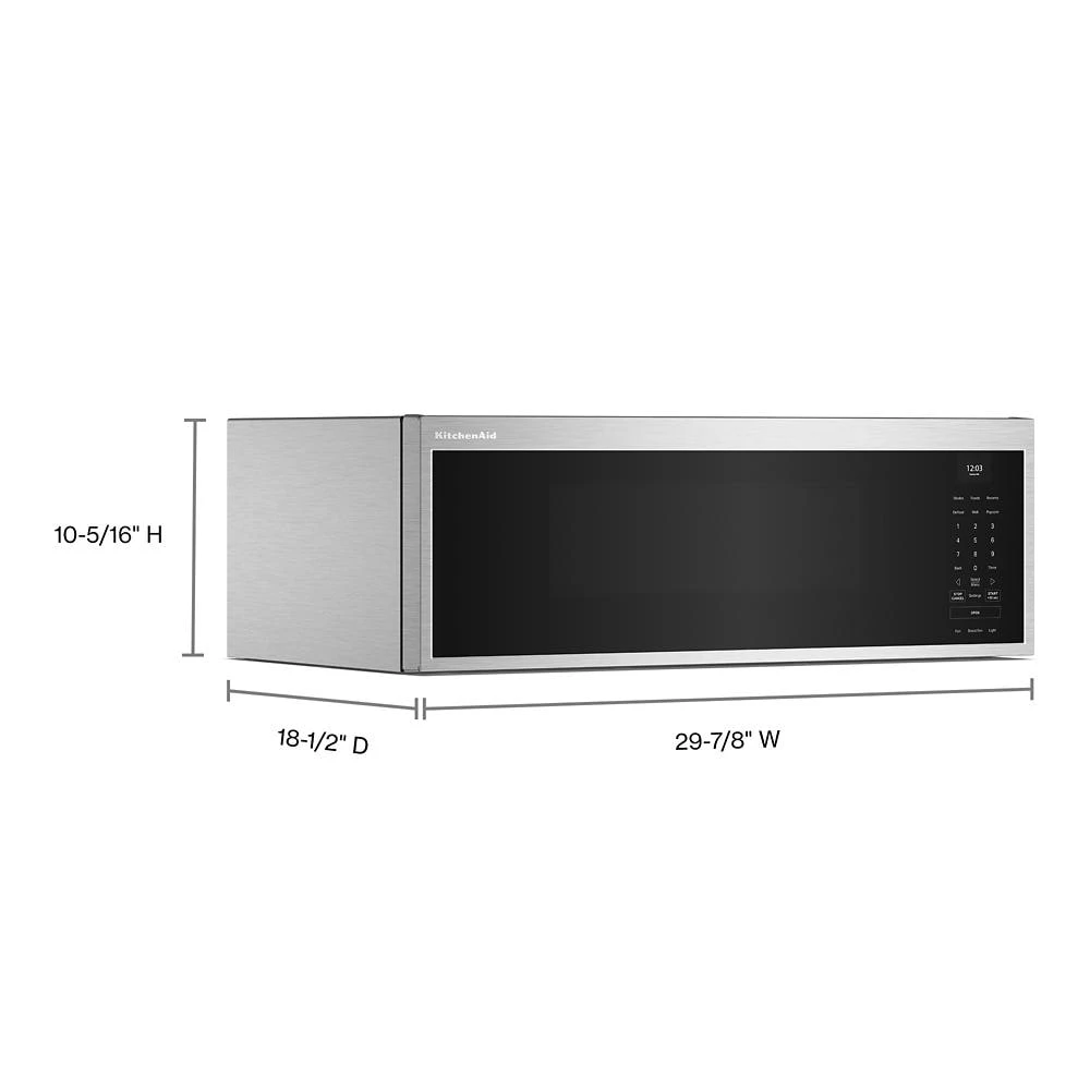 Smart Low Profile Microwave Hood Combination with Dual Fan Ventilation KMML550RPS