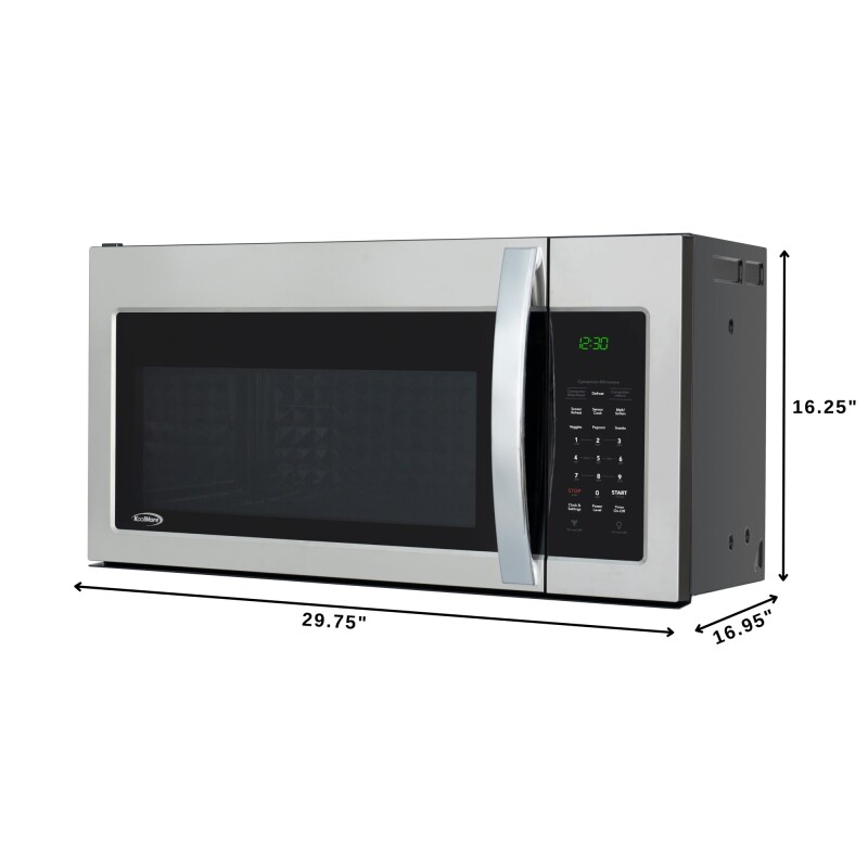 30 in. 1.5 cu.ft Over-the-Range Convection Microwave Oven in Black KMMOTC15SS