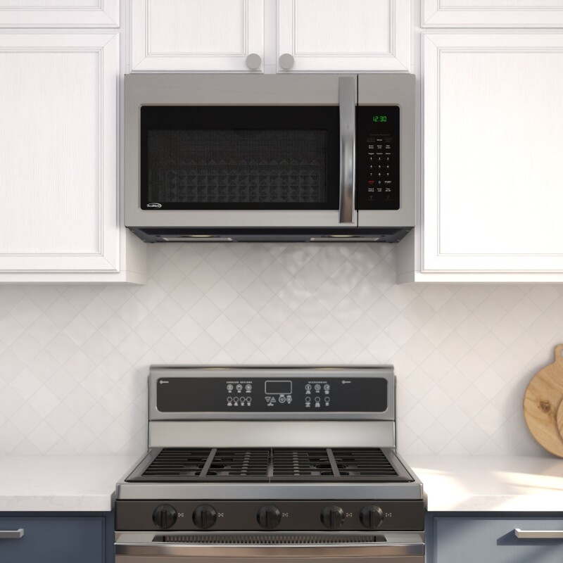 30 in. 1.5 cu.ft Over-the-Range Convection Microwave Oven in Black KMMOTC15SS