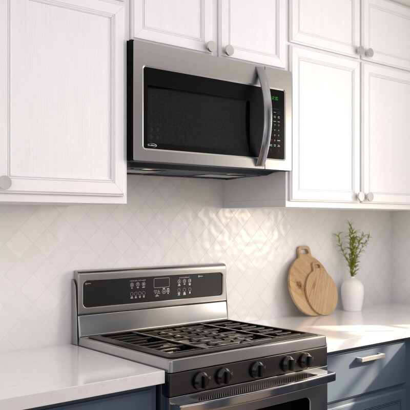 30 in. 1.5 cu.ft Over-the-Range Convection Microwave Oven in Black KMMOTC15SS