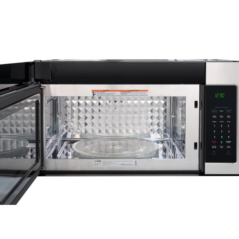 30 in. 1.5 cu.ft Over-the-Range Convection Microwave Oven in Black KMMOTC15SS