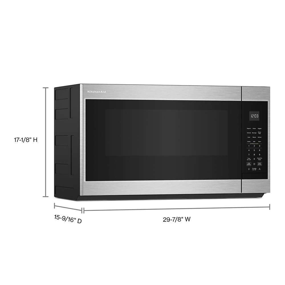 1.9 Cu. Ft. Microwave Hood Combination with Auto Functions KMMS130RPS