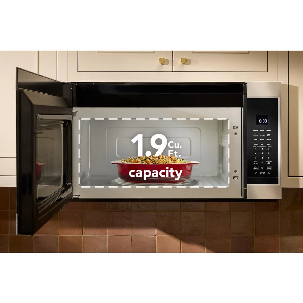 1.9 Cu. Ft. Microwave Hood Combination with Auto Functions KMMS130RPS
