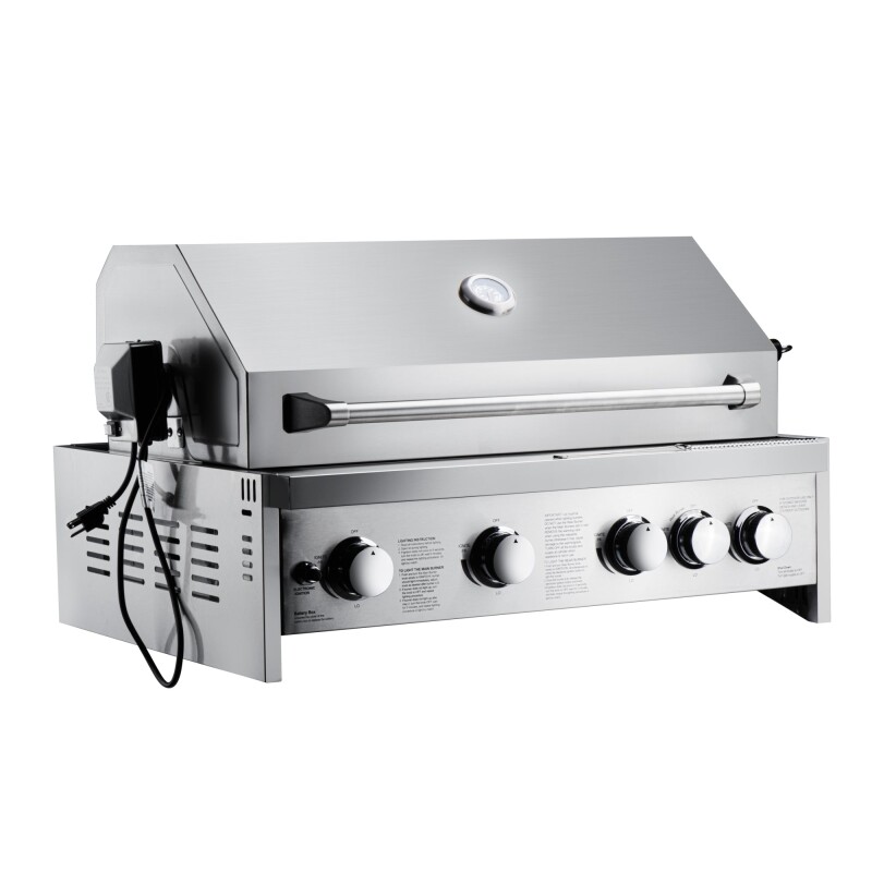 30 in. Built-in Liquid Propane BBQ Grill for Outdoor Kitchen in Stainless-Steel KMOKSBQ30
