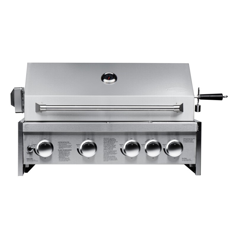 30 in. Built-in Liquid Propane BBQ Grill for Outdoor Kitchen in Stainless-Steel KMOKSBQ30