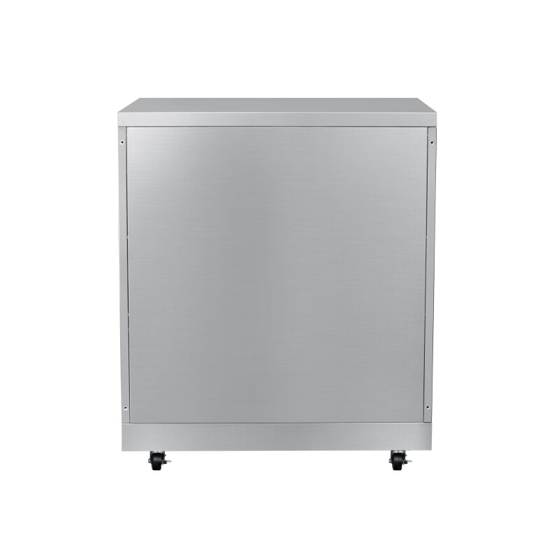 32 in. Stainless-Steel Outdoor Kitchen Cabinet with Three Drawers KMOKSCAB3