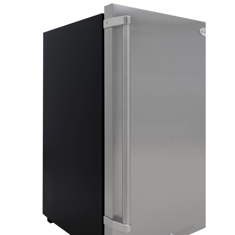 21 in. Outdoor Refrigerator with IPX 4 Rating and Glass Shelves 4.4 Cu. ft. in Stainless-Steel KMOKSOFRC44SS