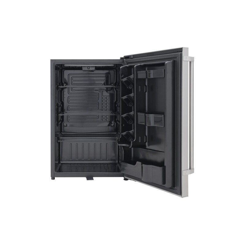 21 in. Outdoor Refrigerator with IPX 4 Rating and Glass Shelves 4.4 Cu. ft. in Stainless-Steel KMOKSOFRC44SS
