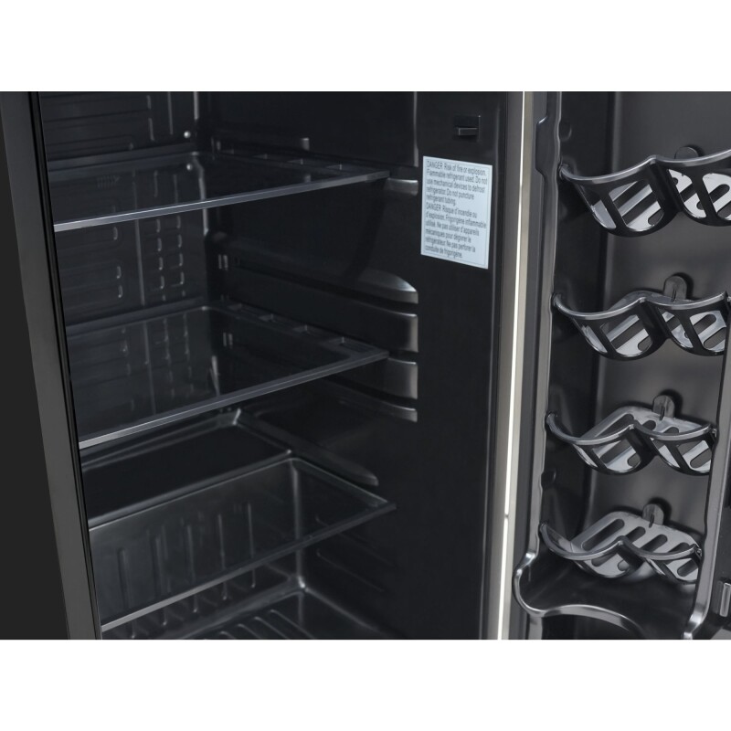 21 in. Outdoor Refrigerator with IPX 4 Rating and Glass Shelves 4.4 Cu. ft. in Stainless-Steel KMOKSOFRC44SS