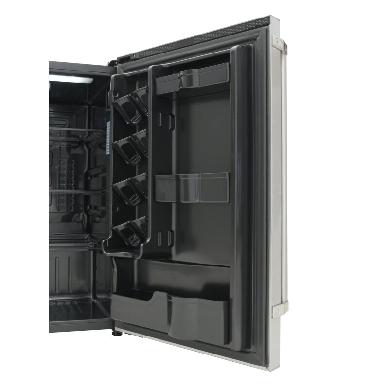 21 in. Outdoor Refrigerator with IPX 4 Rating and Glass Shelves 4.4 Cu. ft. in Stainless-Steel KMOKSOFRC44SS