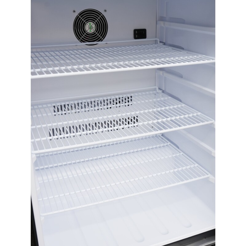 24 in. Outdoor Kitchen Stainless Steel Refrigerator 5.5 cu. ft. Capacity with Automatic defrost, Blue LED Lighting and IPX4 Rating, CSA Listed KMOKSOFRC58SS