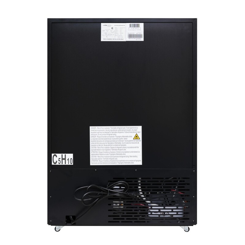 24 in. Outdoor Kitchen Stainless Steel Refrigerator 5.5 cu. ft. Capacity with Automatic defrost, Blue LED Lighting and IPX4 Rating, CSA Listed KMOKSOFRC58SS