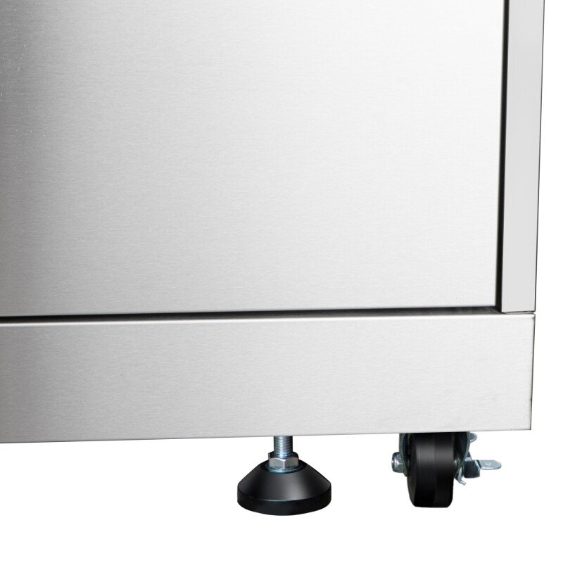 32 in. Outdoor Kitchen Liquid Propane Side Burner with Bottom Cabinet in Stainless-Steel KMOKSSBC