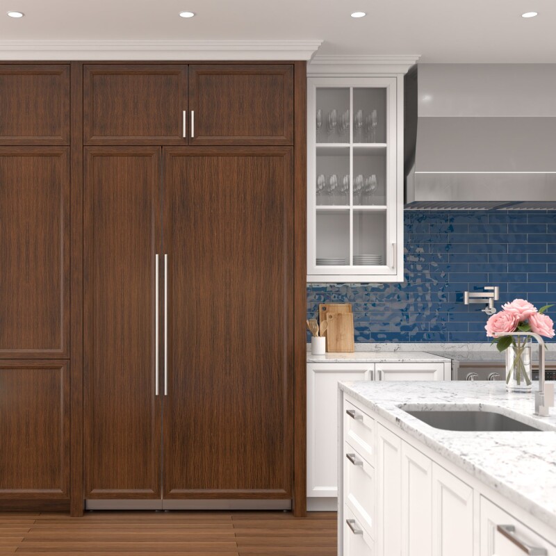Reserve Panel Ready Column 30 in. Refrigerator and 18 in. Freezer Combo with Ice and Water Dispenser, Frost Free, ETL Listed, Energy Star KMPRCR30F18