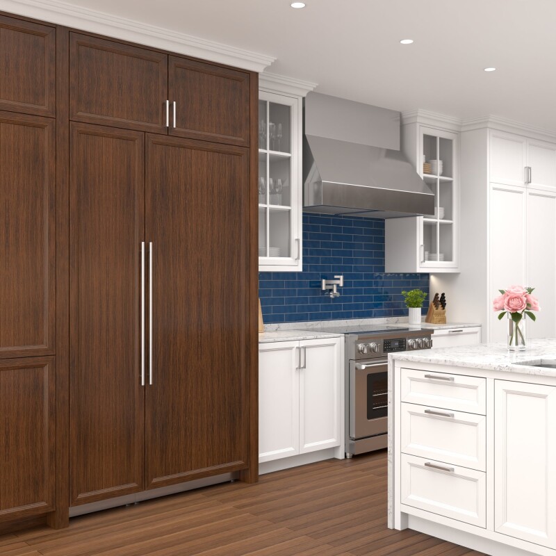Reserve Panel Ready Column 30 in. Refrigerator and 18 in. Freezer Combo with Ice and Water Dispenser, Frost Free, ETL Listed, Energy Star KMPRCR30F18