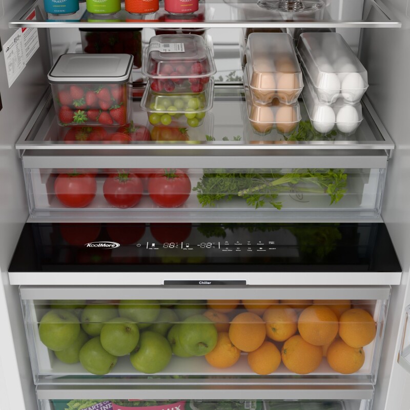 Reserve Panel Ready Column 30 in. Refrigerator and 18 in. Freezer Combo with Ice and Water Dispenser, Frost Free, ETL Listed, Energy Star KMPRCR30F18