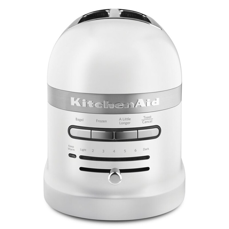 KitchenAid Pro Line Series 2-Slice Automatic Toaster Frosted Pearl White KMT2203FP Picture 1