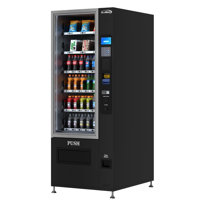 Refrigerated Snack and Drink Vending Machine with 36 Slots in Black KMVMR30B