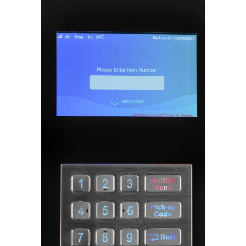 Refrigerated Snack and Drink Vending Machine with 36 Slots in Black KMVMR30B