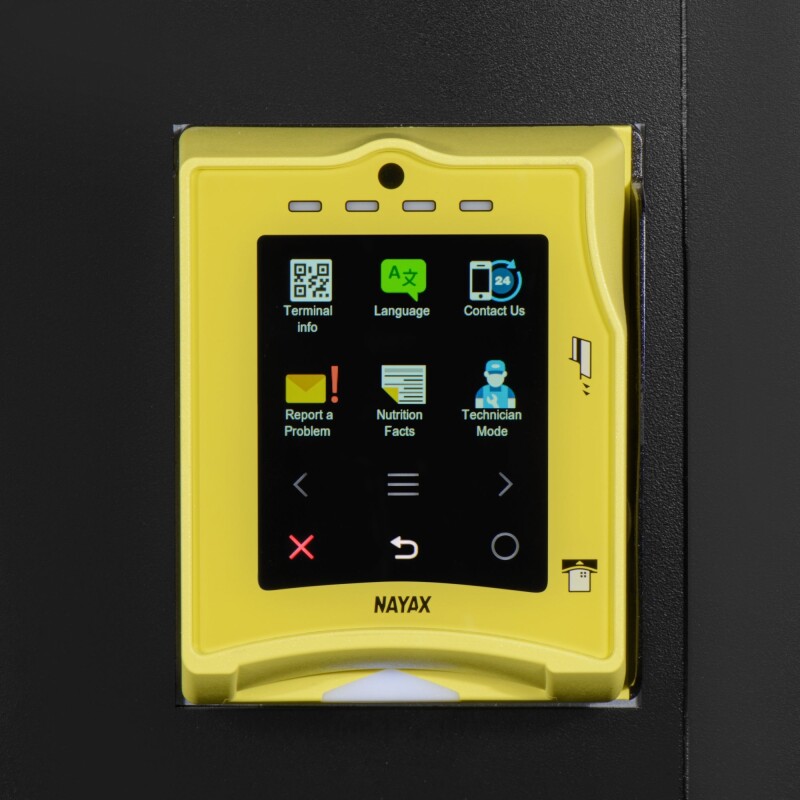 Refrigerated Snack and Drink Vending Machine with 60 Slots and 22 Inch Touch Screen with CC Reader and Coin/Bill Acceptor in Black KMVMRT50BCR