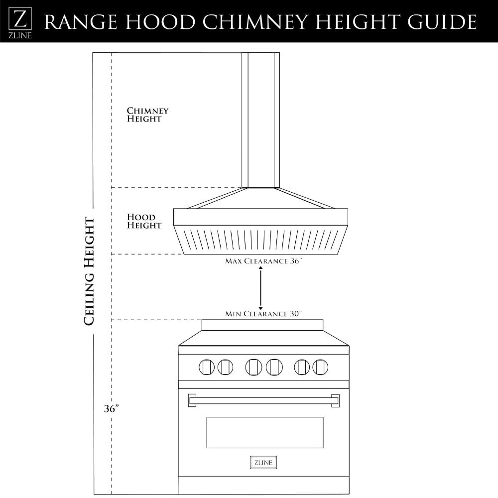 30" Convertible Vent Wall Mount Range Hood KN430