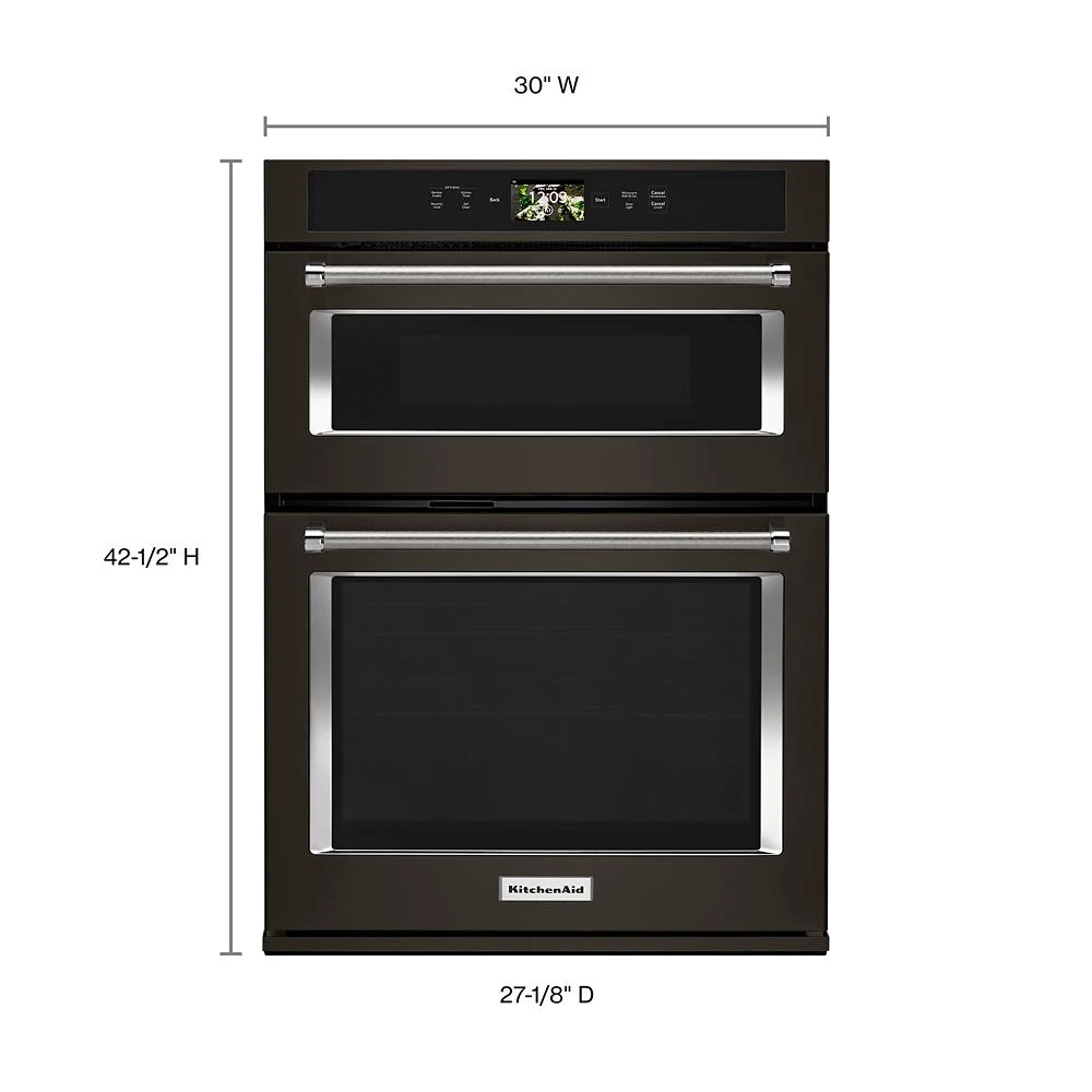 Smart Oven+ 30" Combination Oven with Powered Attachments and PrintShield Finish KOCE900HBS