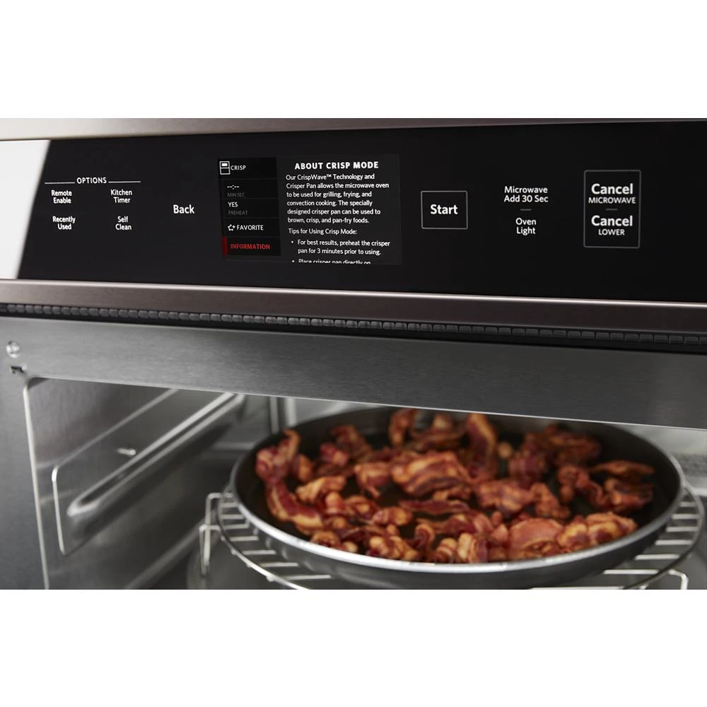 Smart Oven+ 30" Combination Oven with Powered Attachments and PrintShield Finish KOCE900HBS