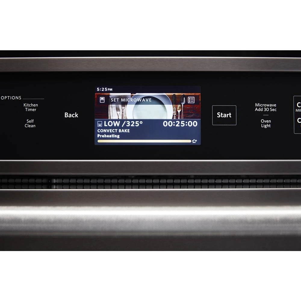 Smart Oven+ 30" Combination Oven with Powered Attachments and PrintShield Finish KOCE900HBS