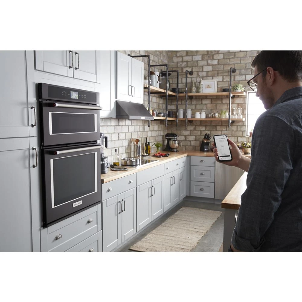 Smart Oven+ 30" Combination Oven with Powered Attachments and PrintShield Finish KOCE900HBS