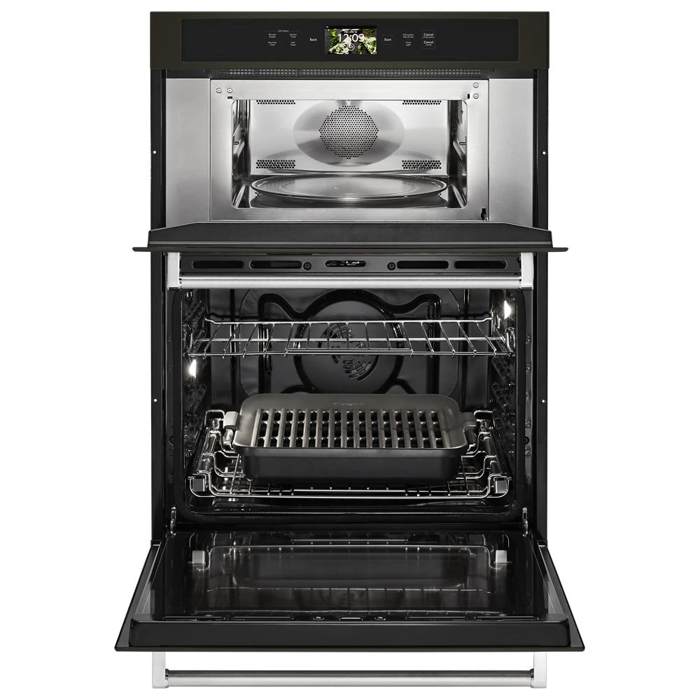 Smart Oven+ 30" Combination Oven with Powered Attachments and PrintShield Finish KOCE900HBS