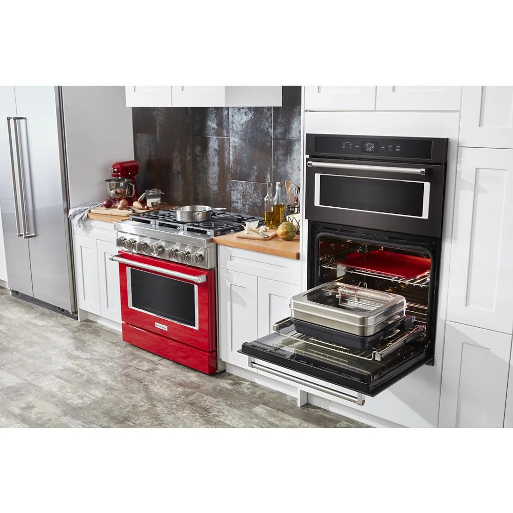 Smart Oven+ 30" Combination Oven with Powered Attachments and PrintShield Finish KOCE900HBS