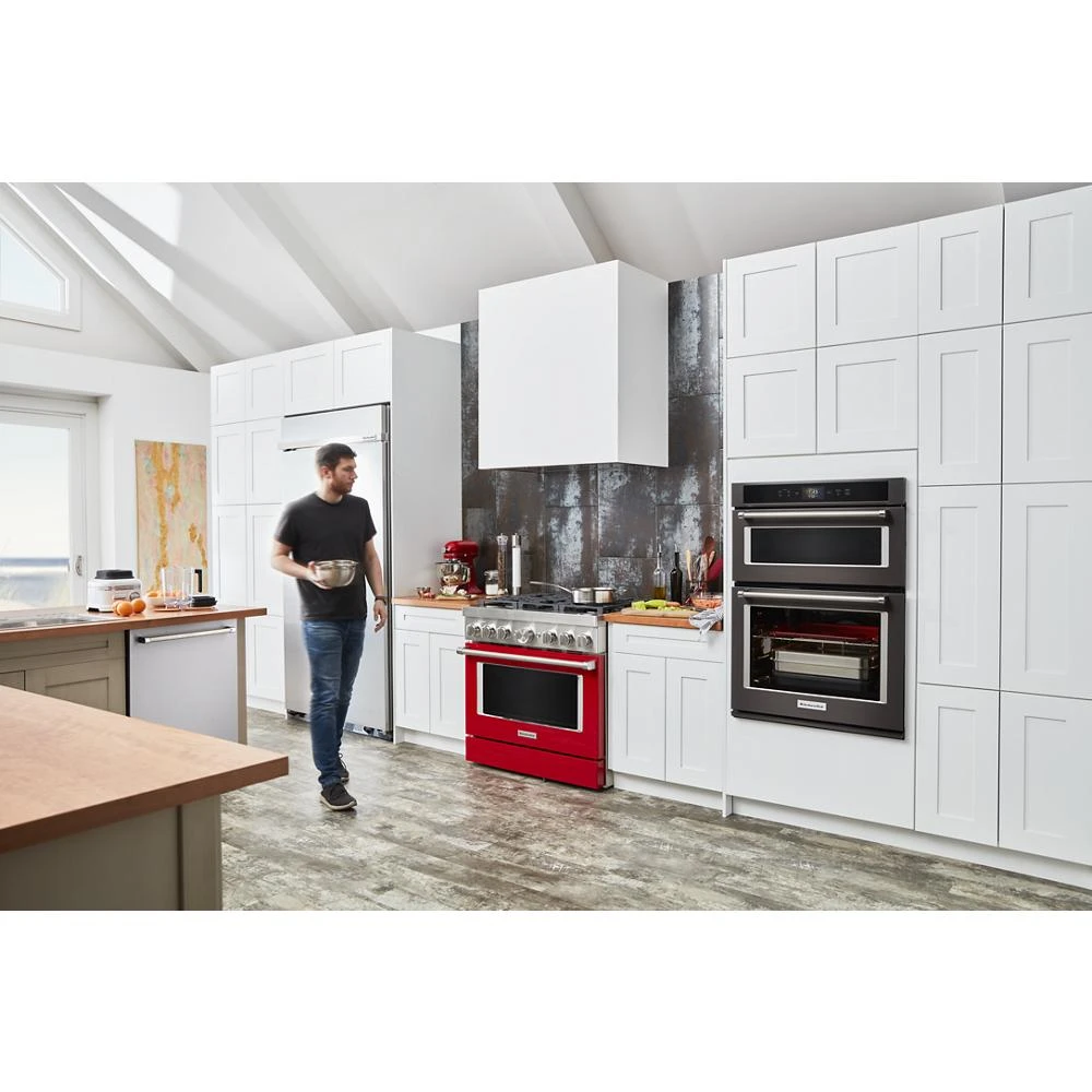 Smart Oven+ 30" Combination Oven with Powered Attachments and PrintShield Finish KOCE900HBS