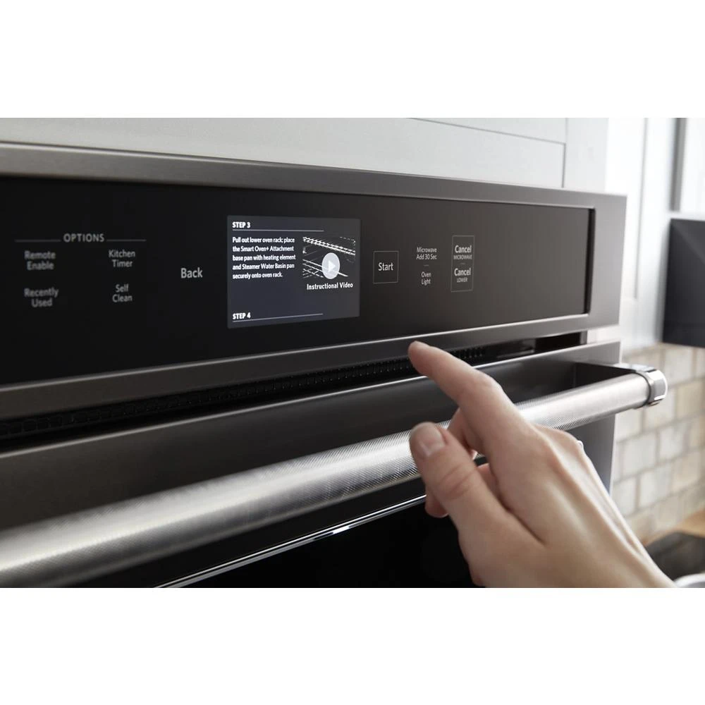 Smart Oven+ 30" Combination Oven with Powered Attachments and PrintShield Finish KOCE900HBS