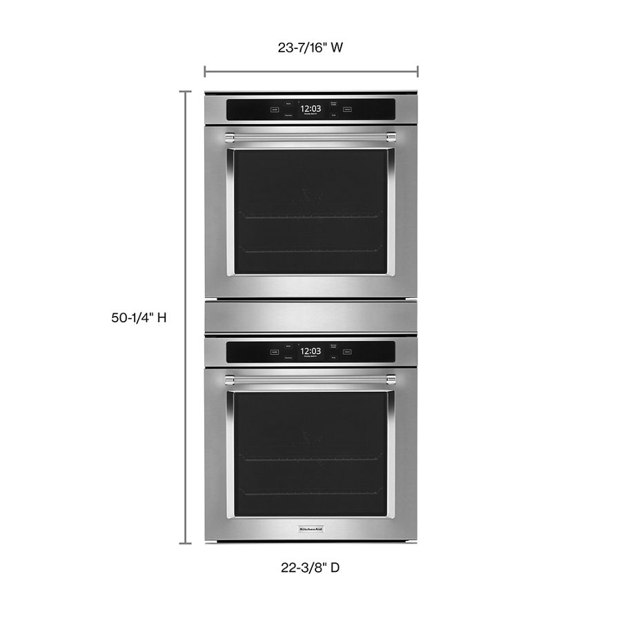 24" Smart Double Wall Oven with True Convection KODC504PPS