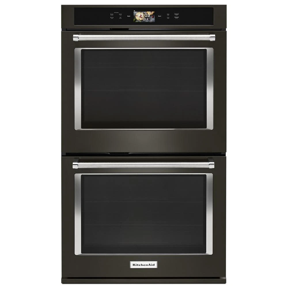 Smart Oven+ 30" Double Oven with Powered Attachments and PrintShield Finish KODE900HBS