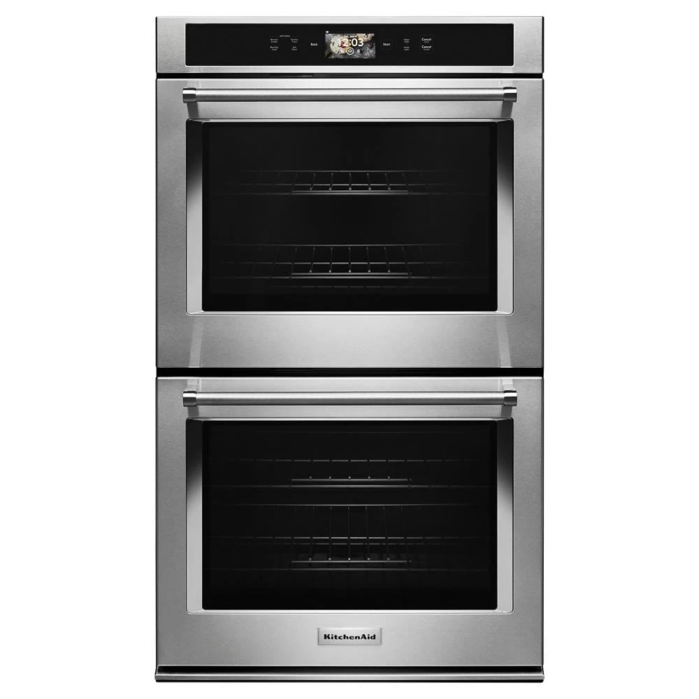 Smart Oven+ 30" Double Oven with Powered Attachments and PrintShield Finish KODE900HBS